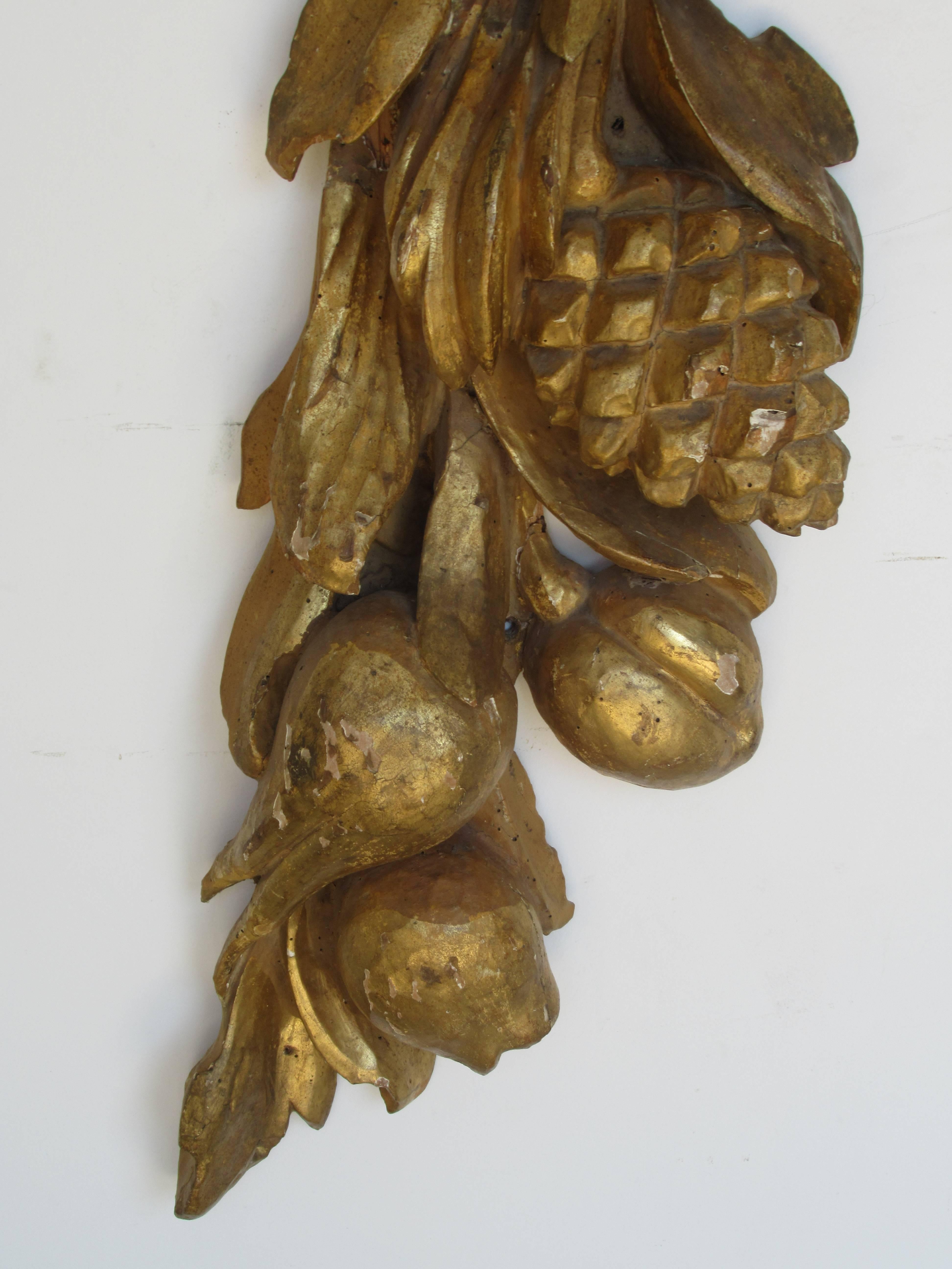 Carved  Italian Giltwood Carving