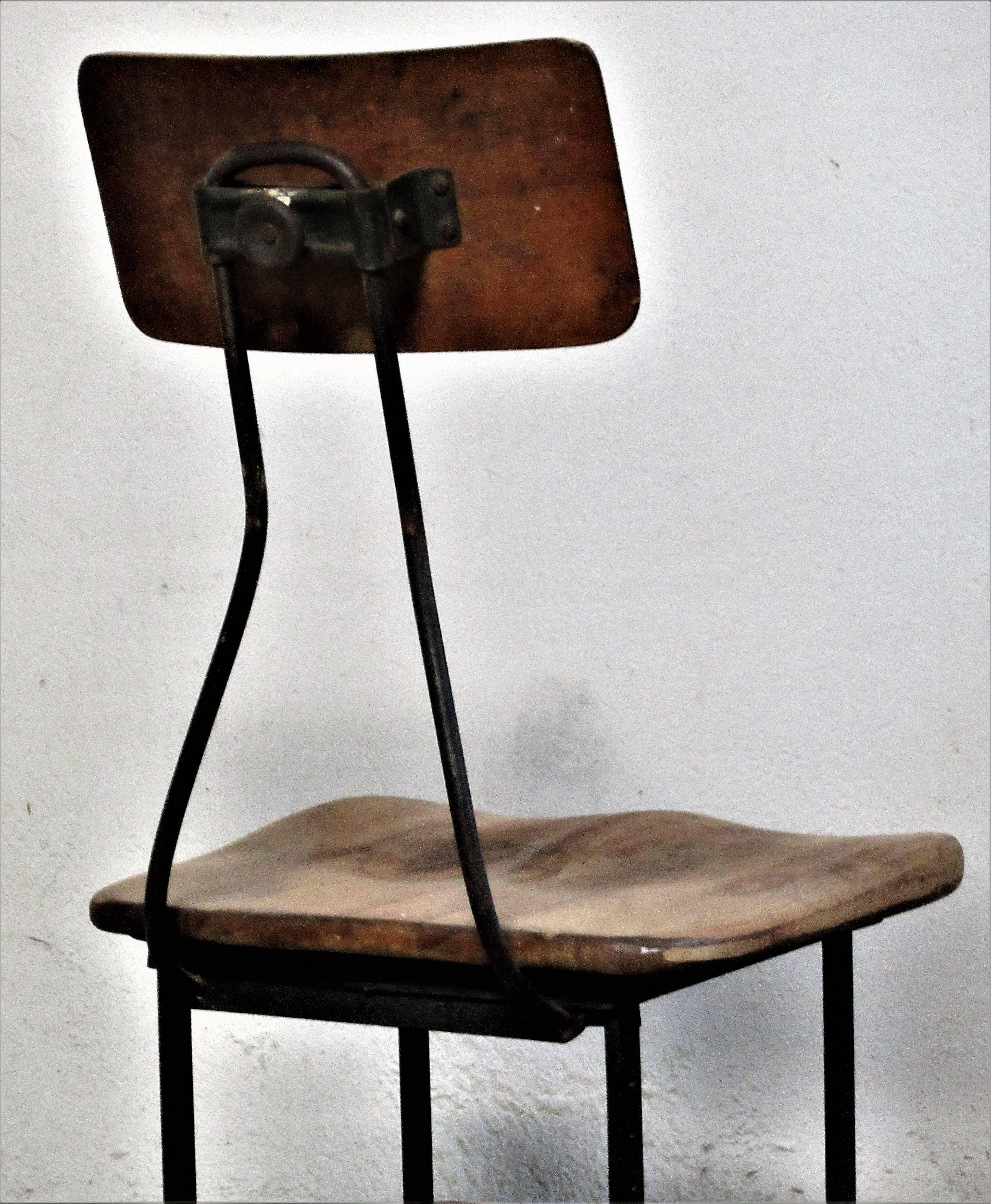 Antique Industrial Task Chair Stool Toledo 3