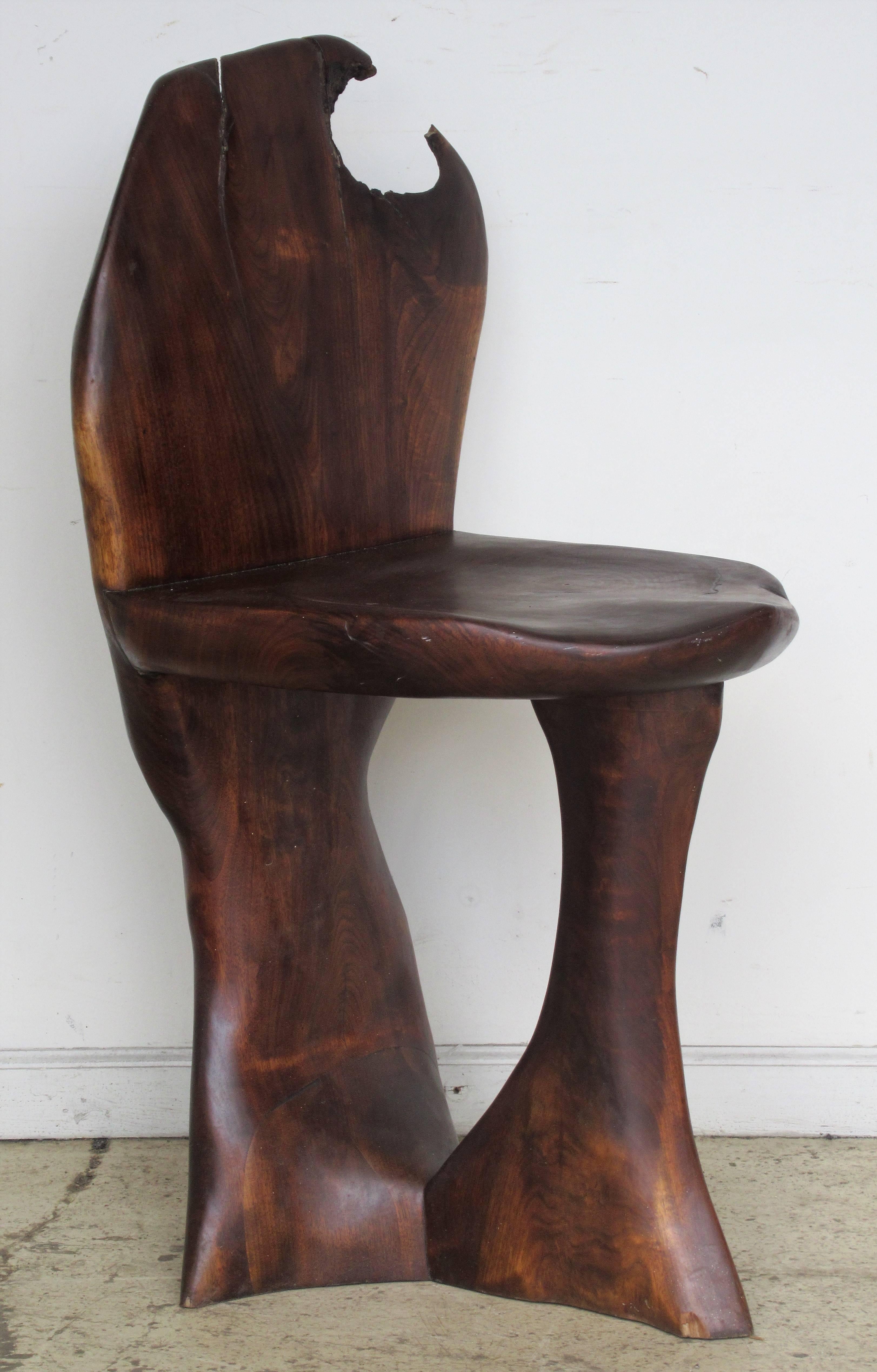 1970s American Craft Movement Organic Modern Chair 1