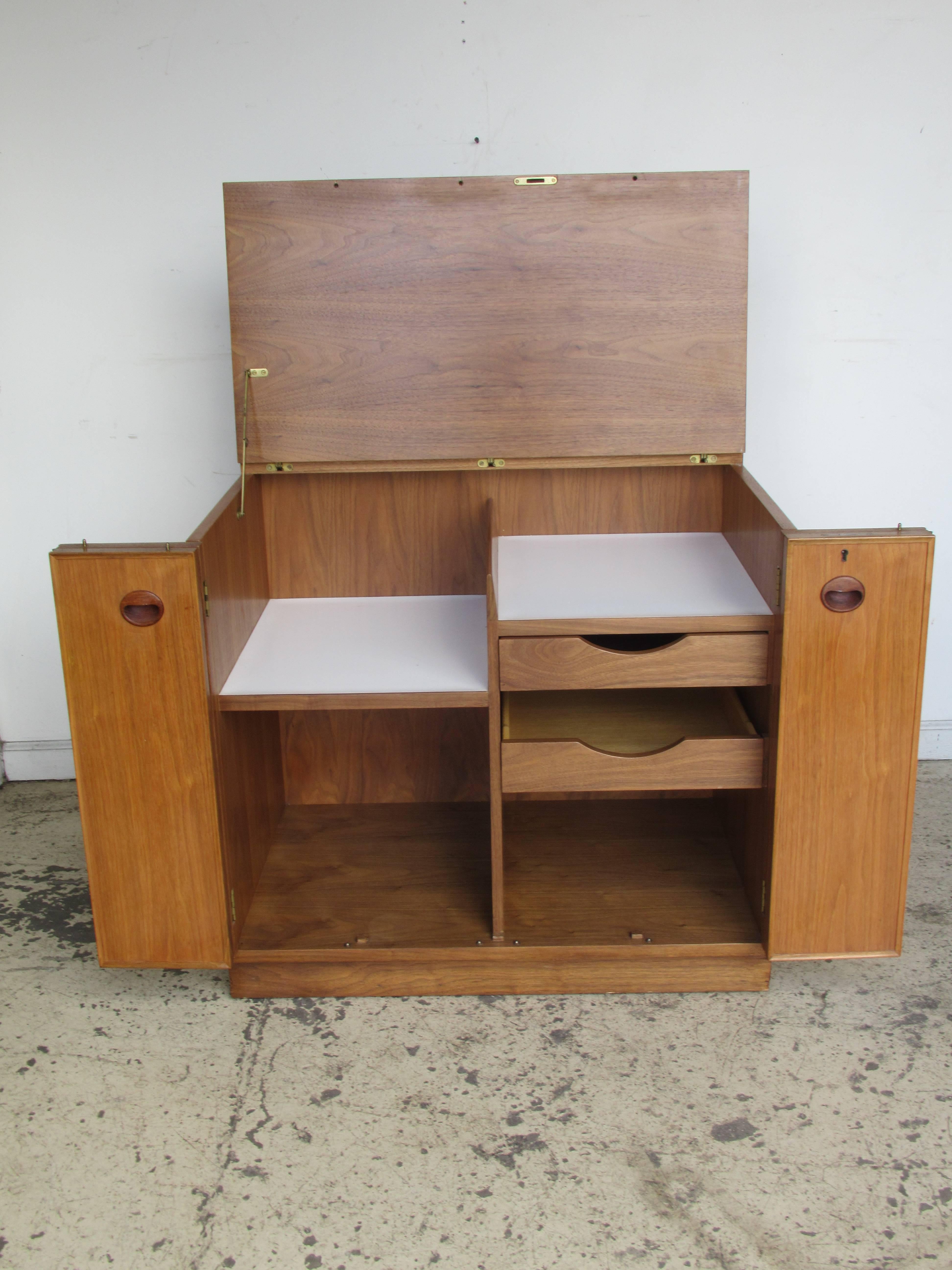20th Century Lift Top Cabinet by Edward Wormley for Dunbar
