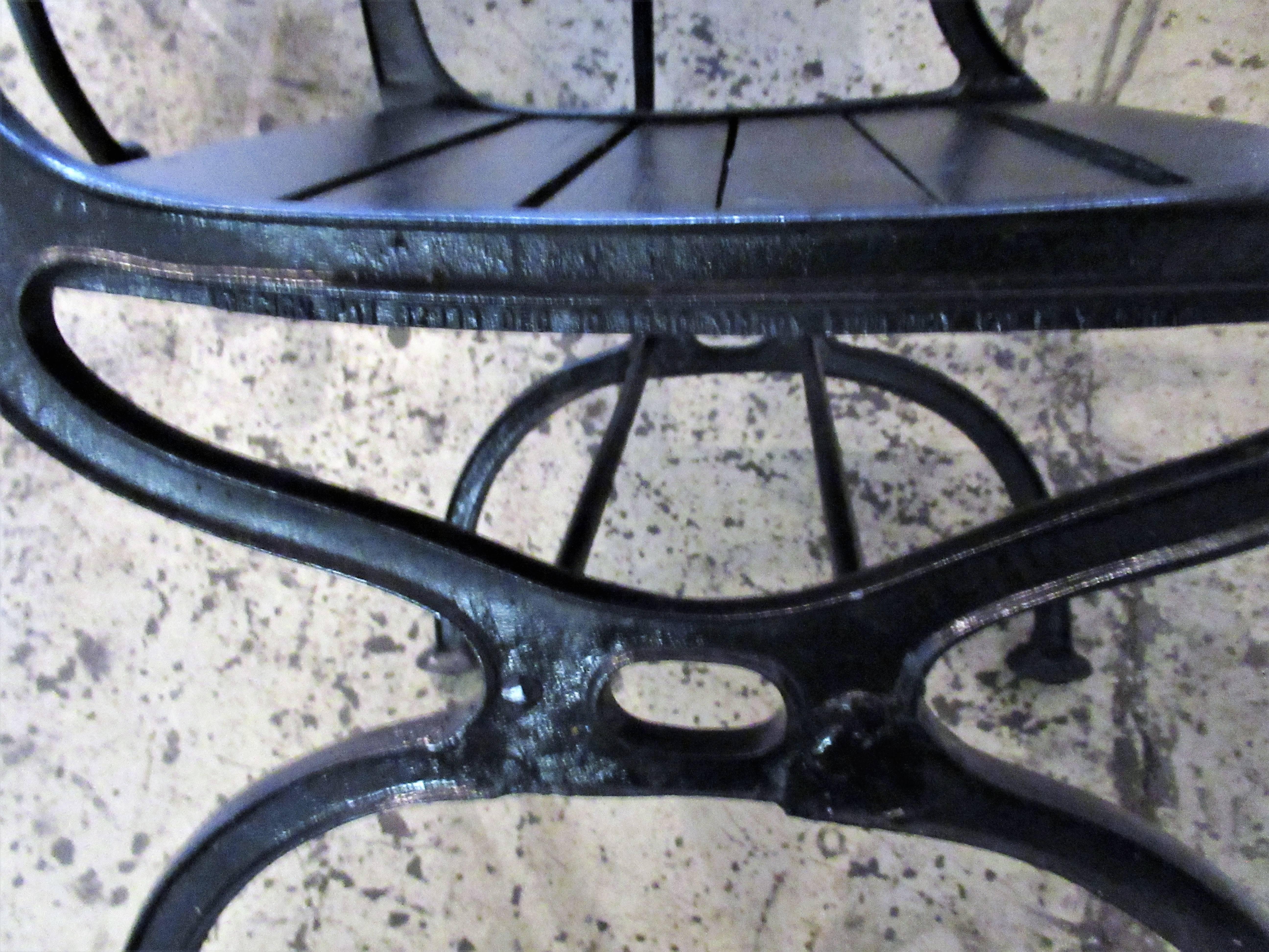 Cast Iron Scallop Shell and Seahorse Design Garden Benches and Chairs 1
