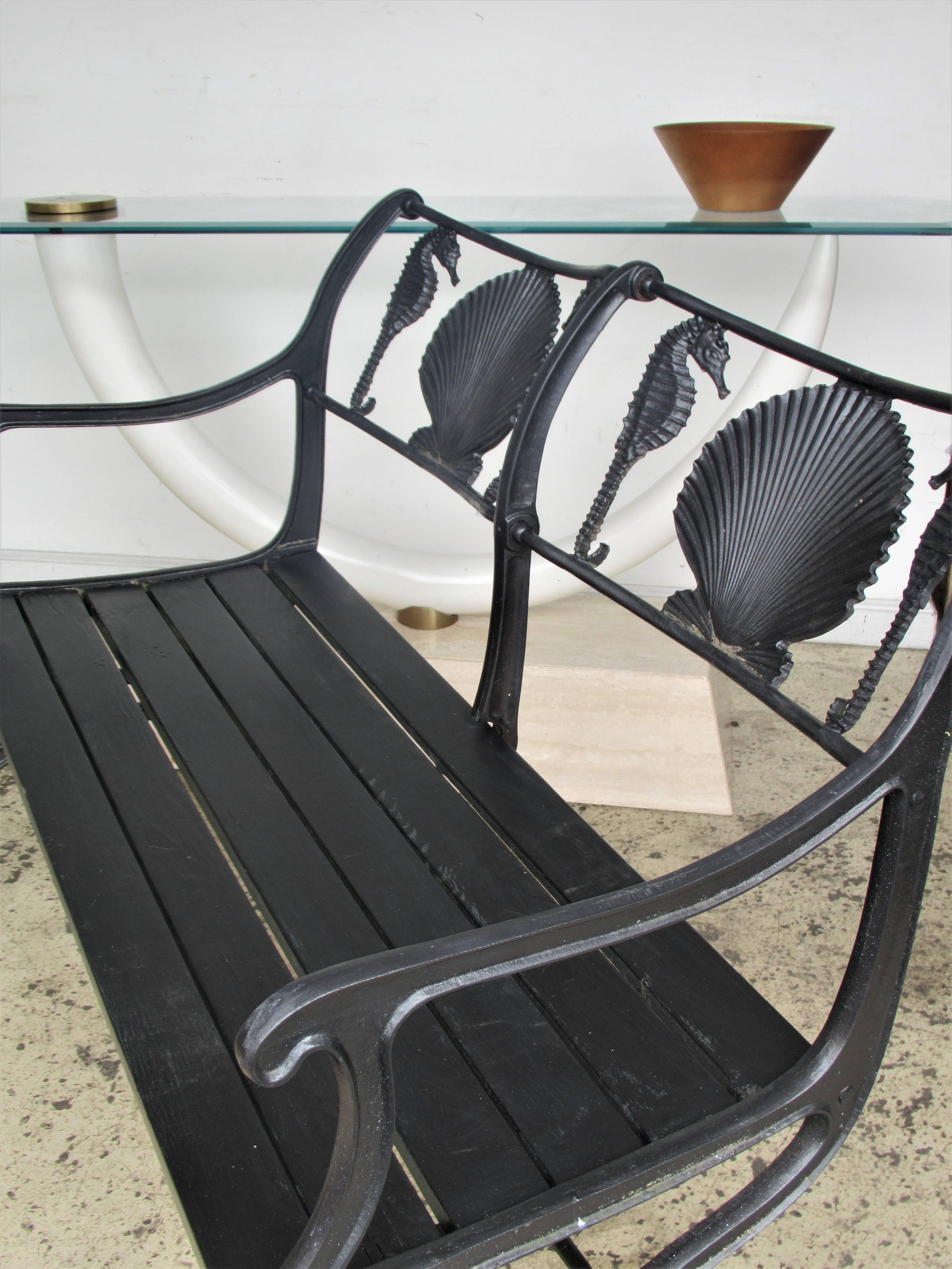 seahorse bench