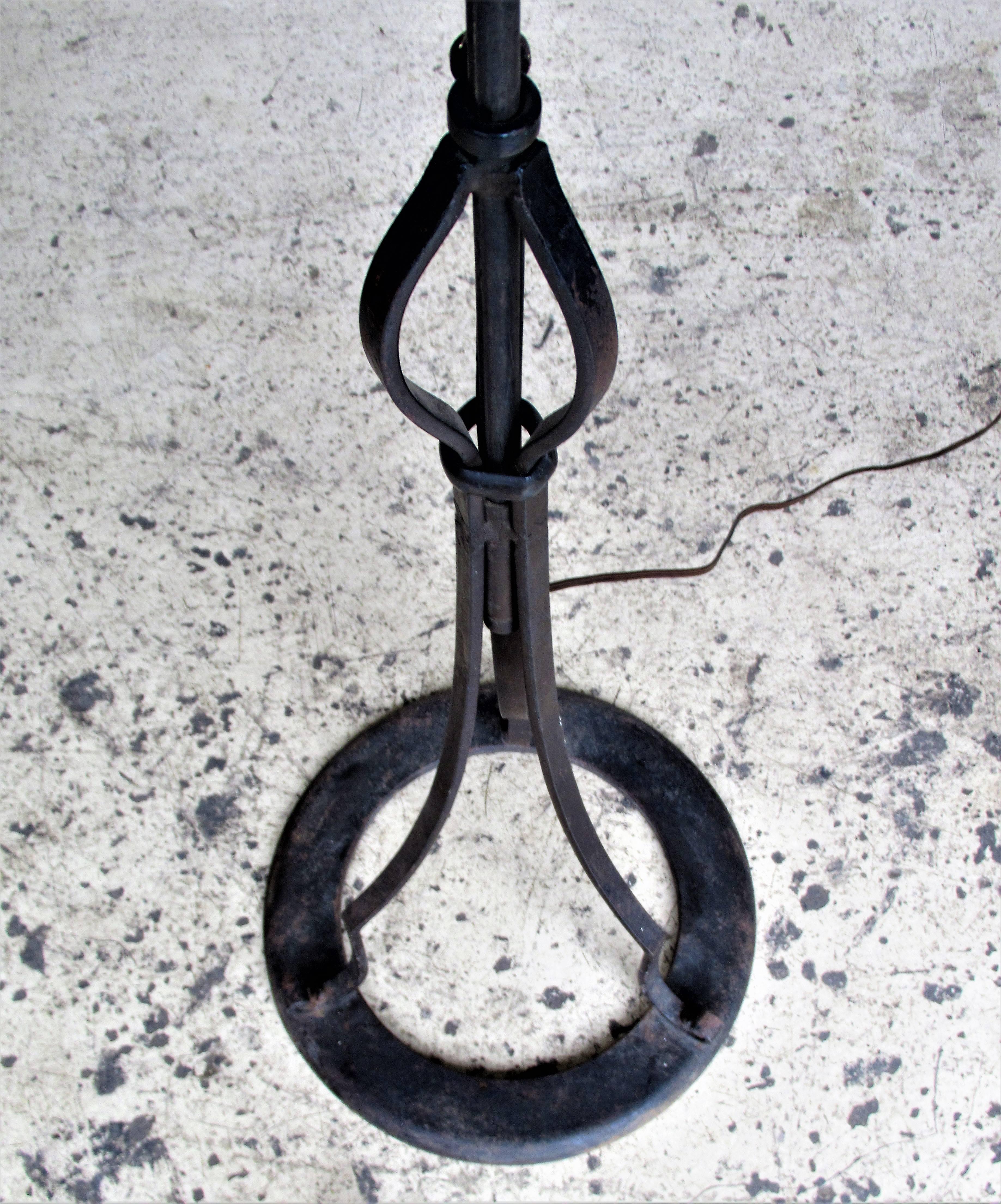 Hand-Wrought Iron Floor Lamp 2