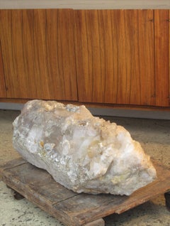 Enormous Old Quartz Crystal Cluster Specimen