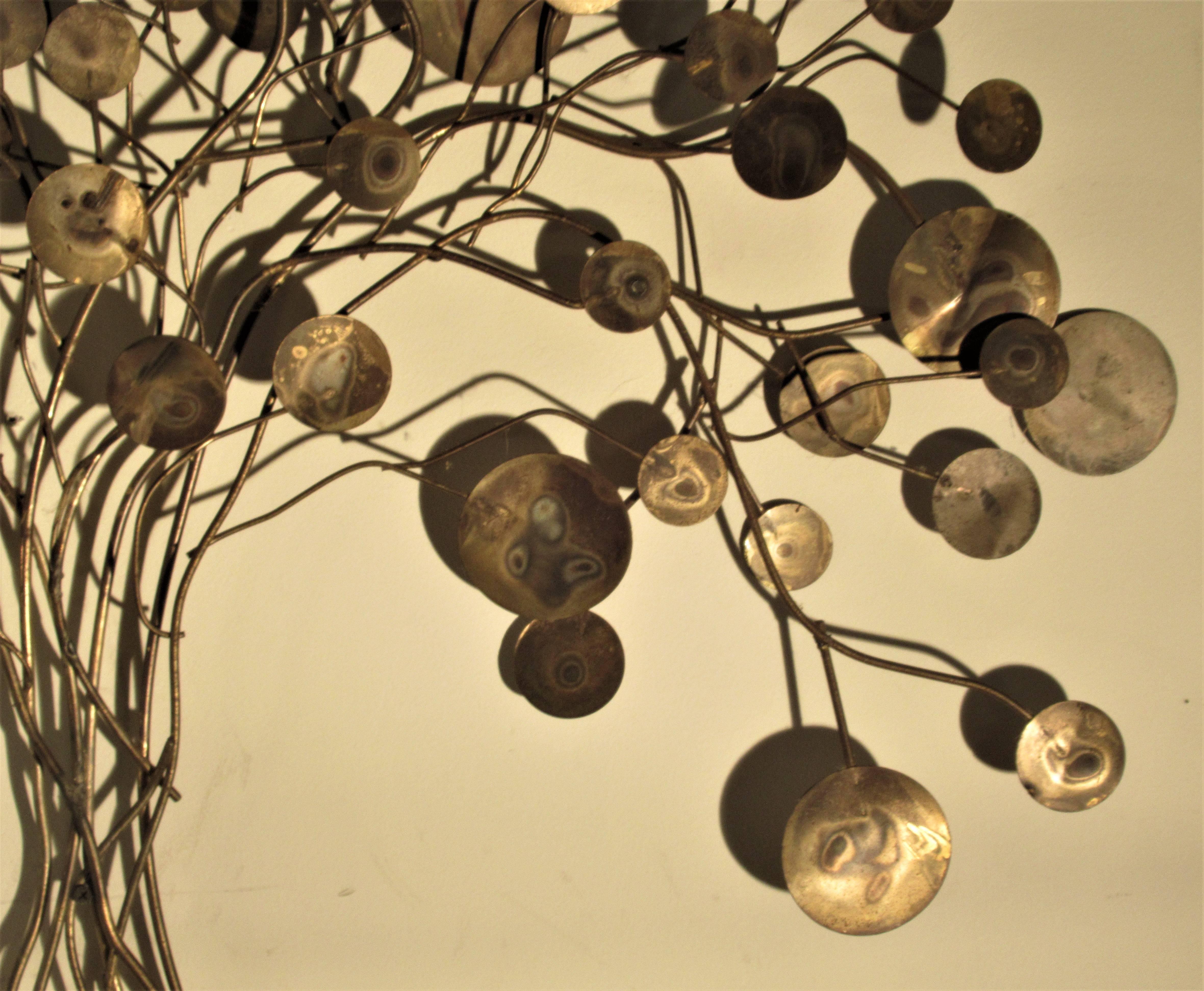 Raindrop Tree Wall Sculpture by C. Jere 2