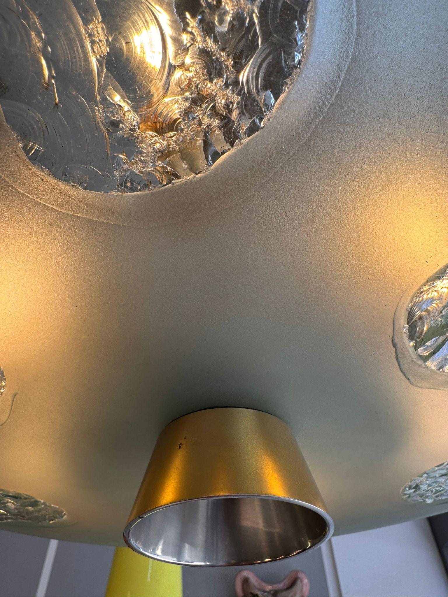 Mid-20th Century Lampadario Max Ingrand per Fontana Arte modello 1748 in vendita
