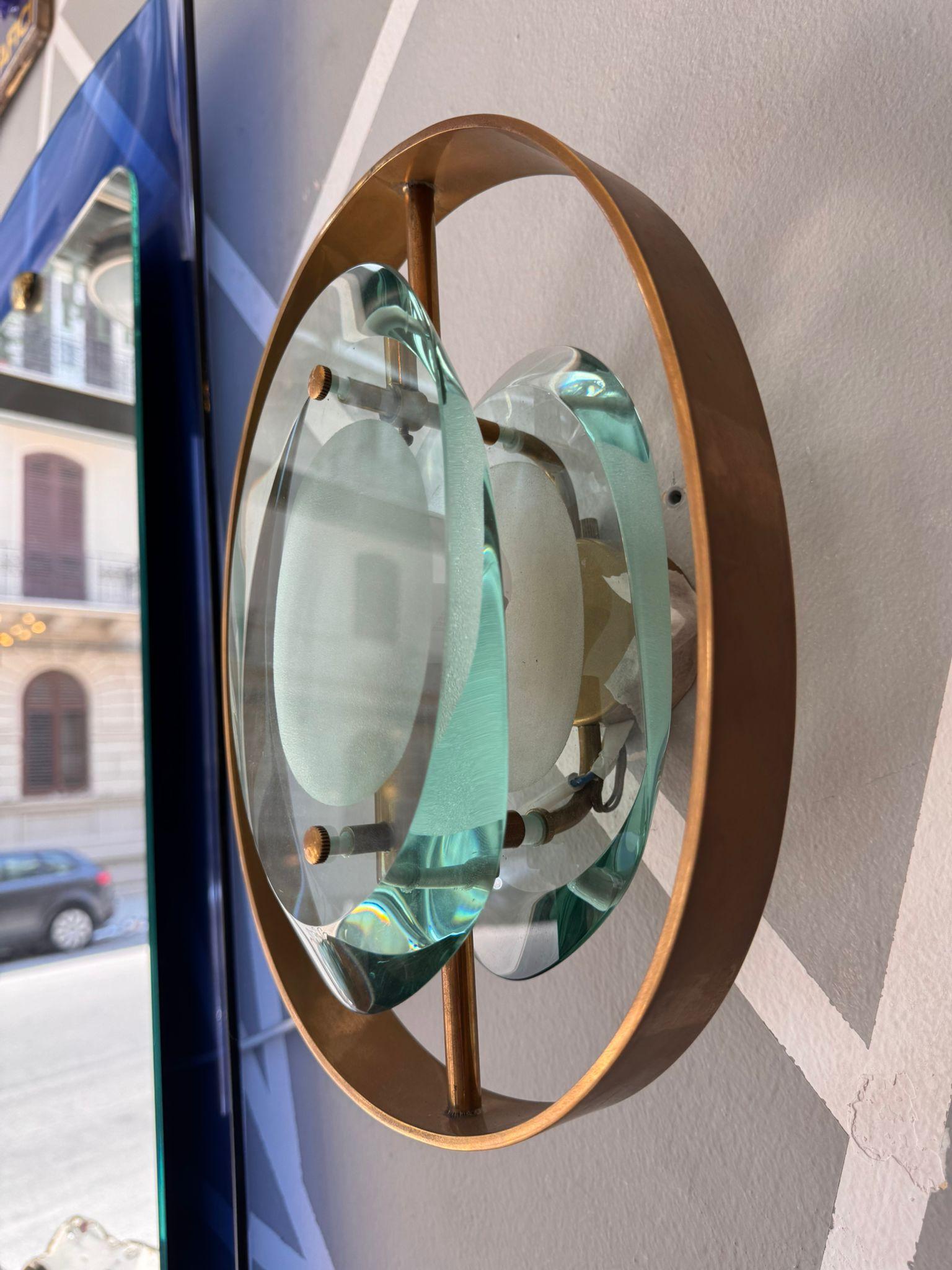 Coppia di lampade da parete Max Ingrand per Fontana Arte in vendita 7
