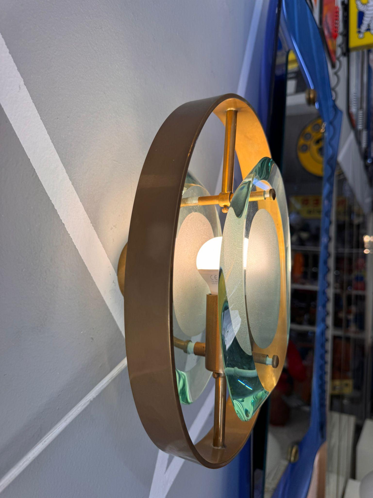 Coppia di lampade da parete Max Ingrand per Fontana Arte in vendita 4