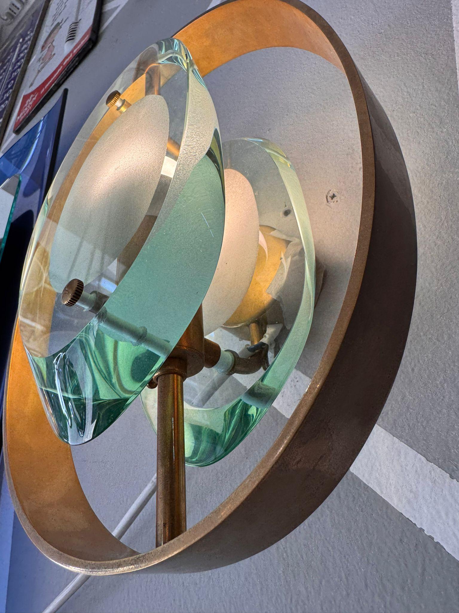 Coppia di lampade da parete Max Ingrand per Fontana Arte in vendita 6