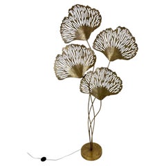 Mid-Century Ginkgo Biloba Leaves Floor Lamp
