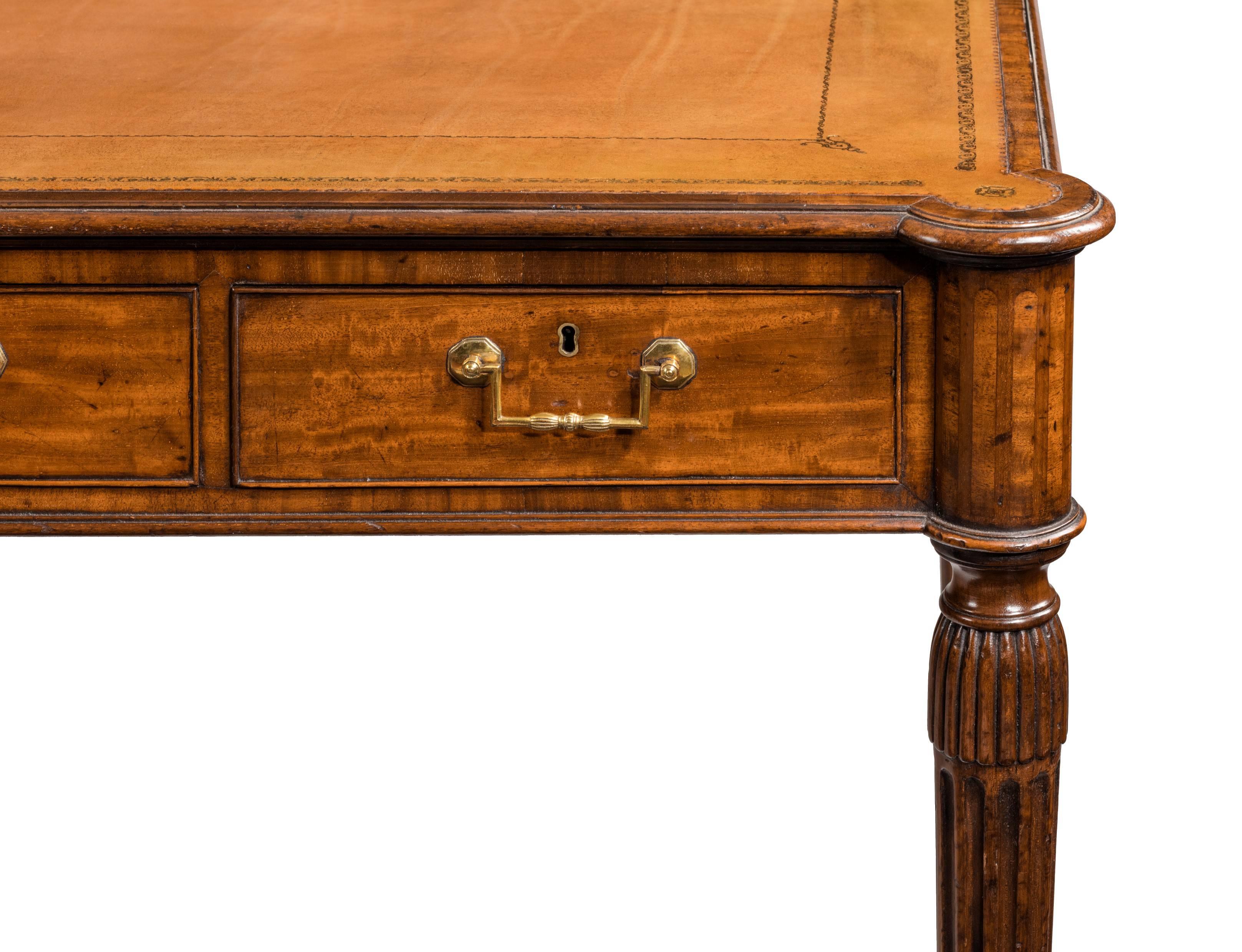 George III 18th Century Mahogany Writing Table For Sale