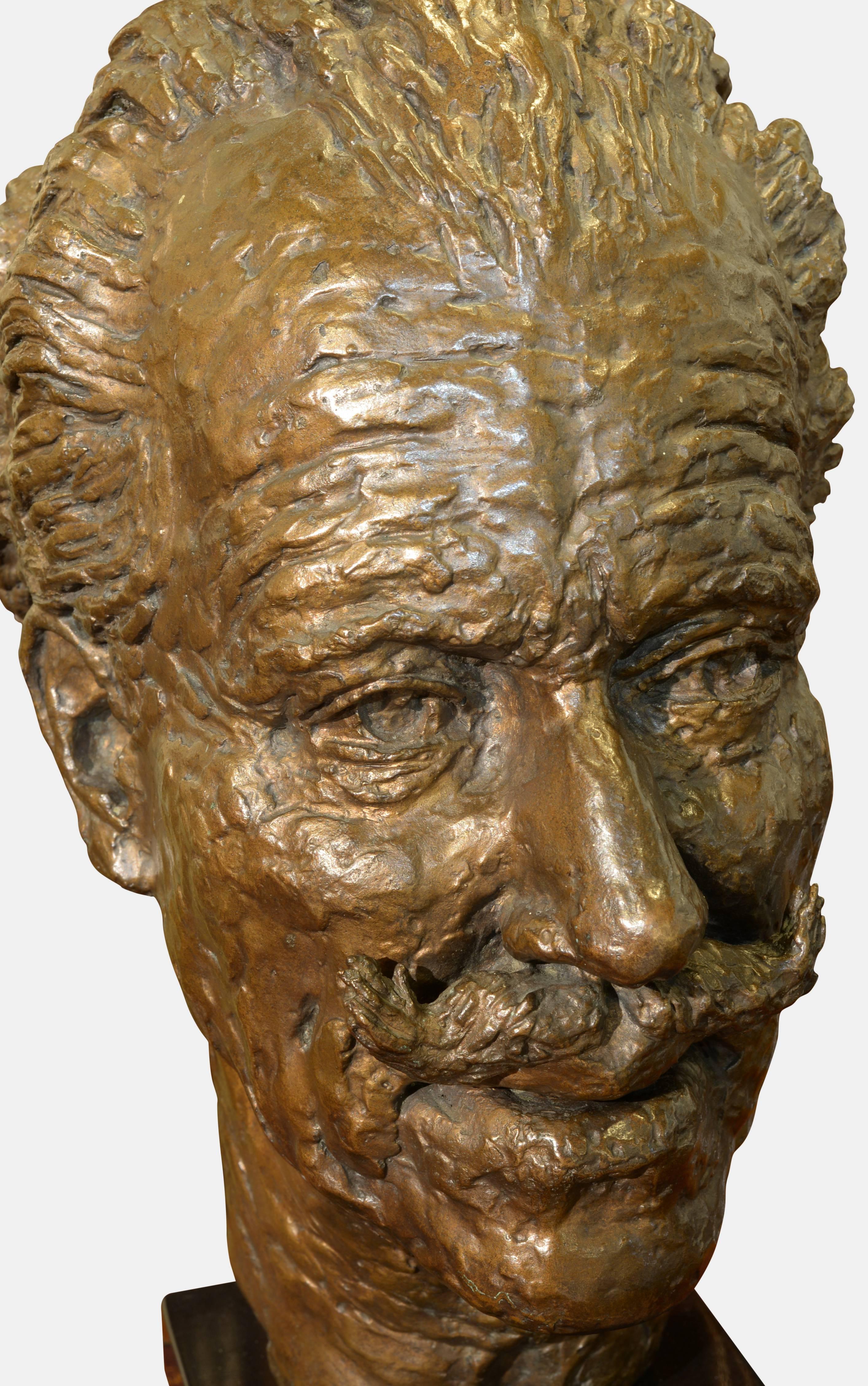 Bronze Sculpture Head of Sir Mortimer Wheeler 1