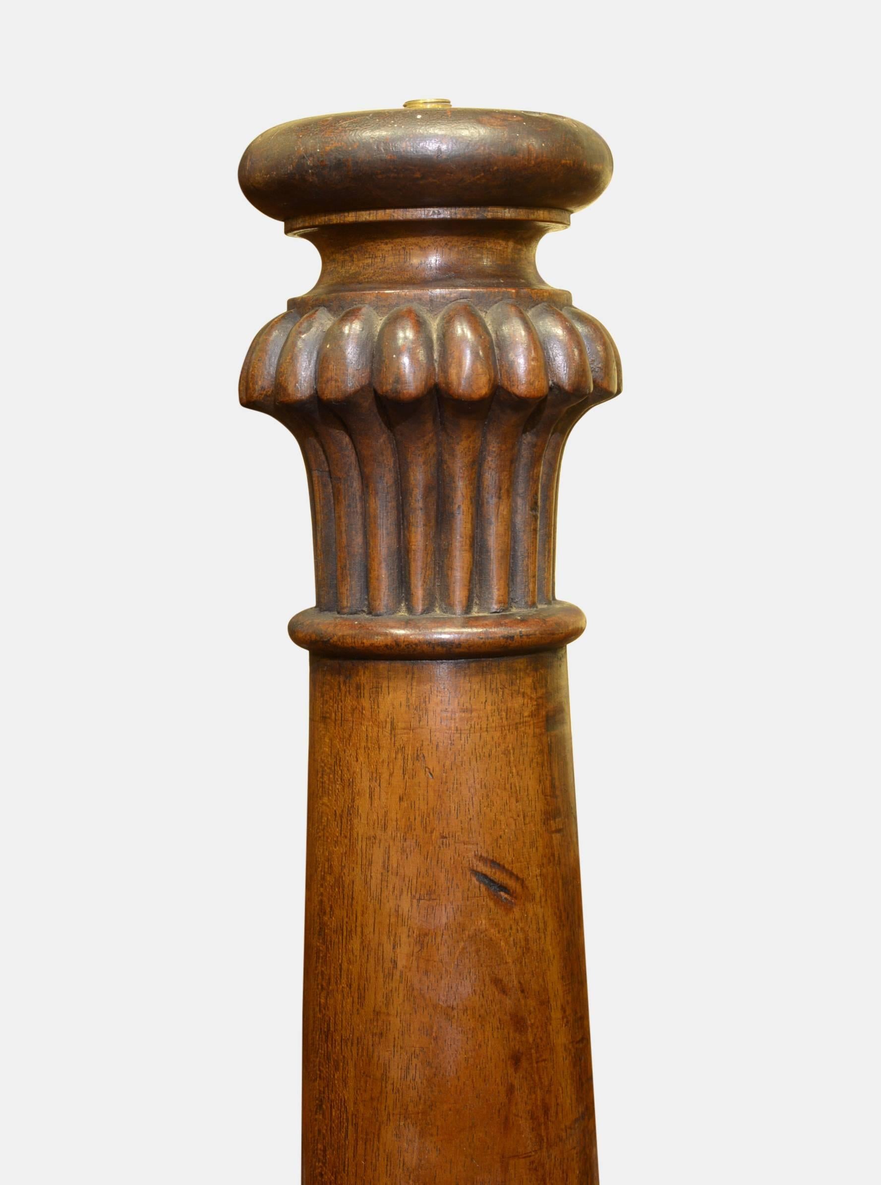 Pair of 19th Century Mahogany Torcheres For Sale 1