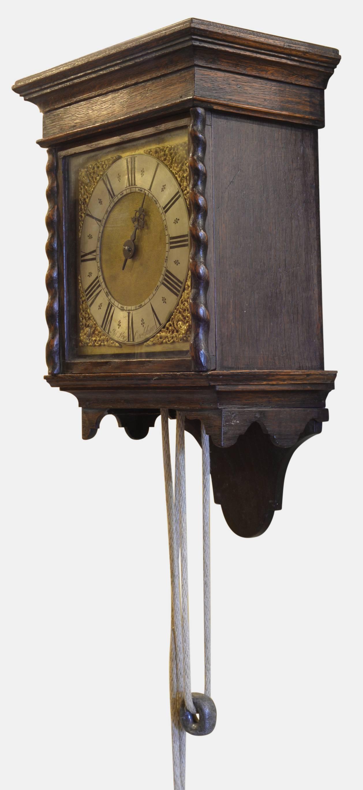 18th Century 'Stirrup & Spike' Birdcage Movement Wall Clock In Excellent Condition In Salisbury, GB