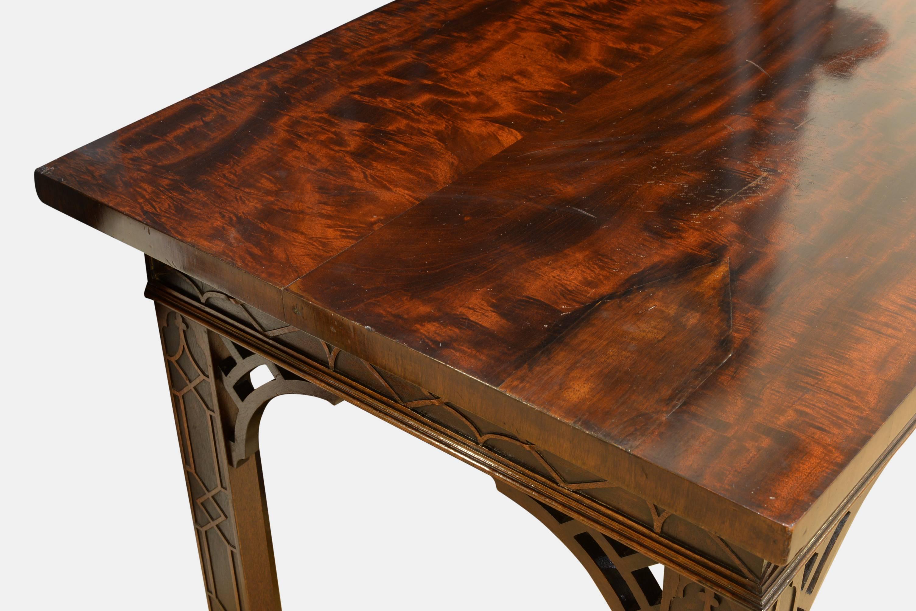 Mahogany Chippendale Style Serving Table 1