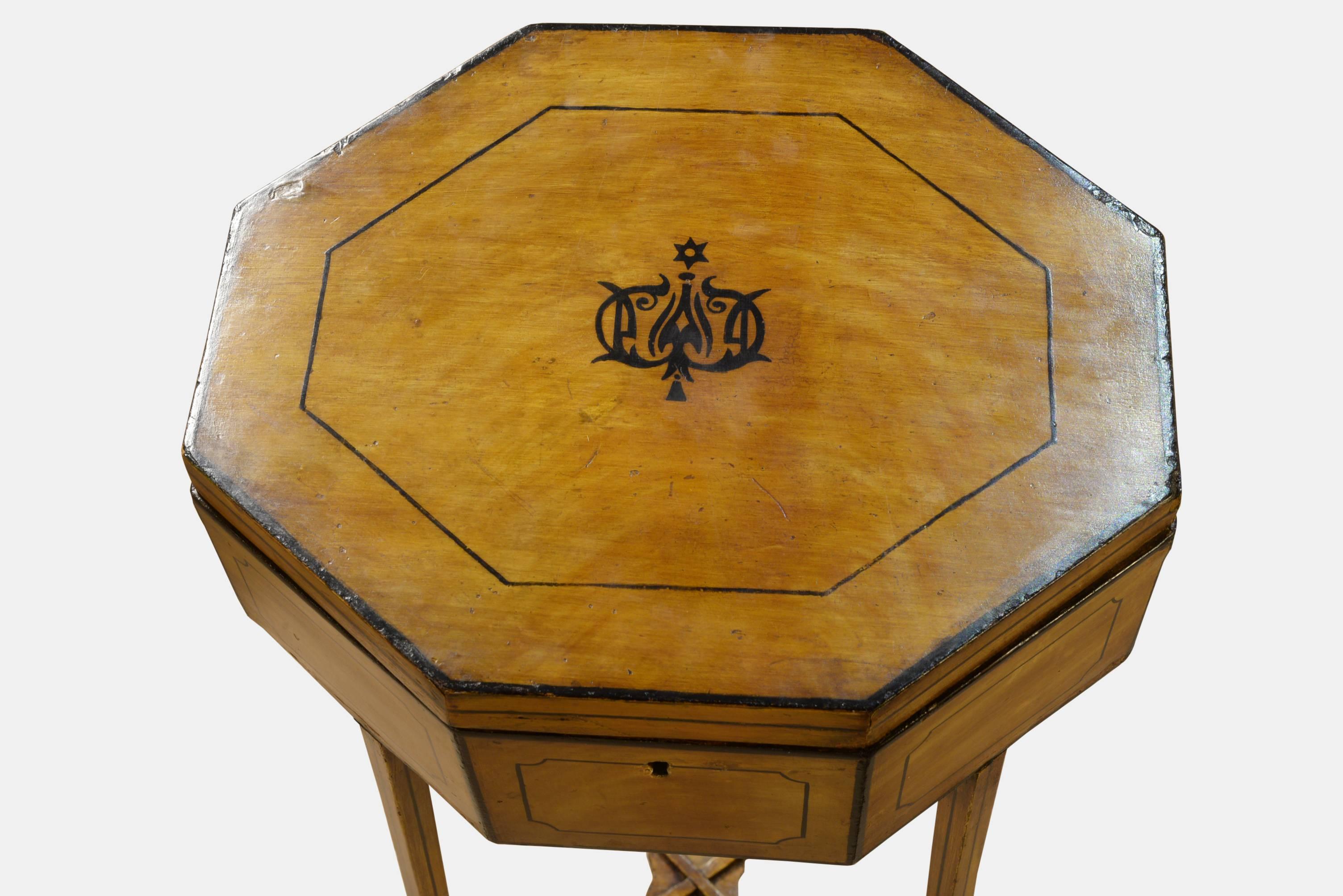 Early 19th Century Painted Work Table 3