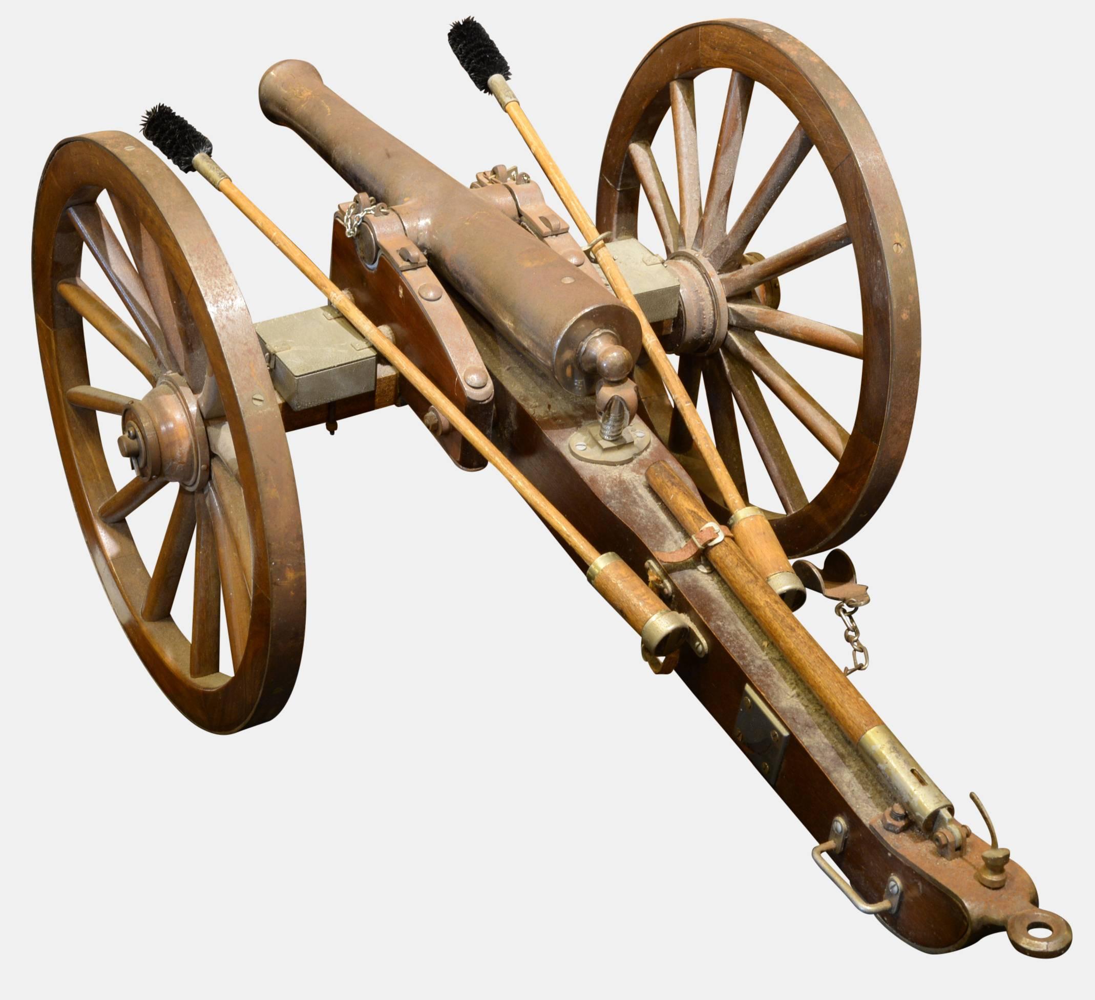 Scale Model of 19th Century Field Gun In Excellent Condition For Sale In Salisbury, GB