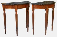 Pair of Regency Demilune Pier Tables
