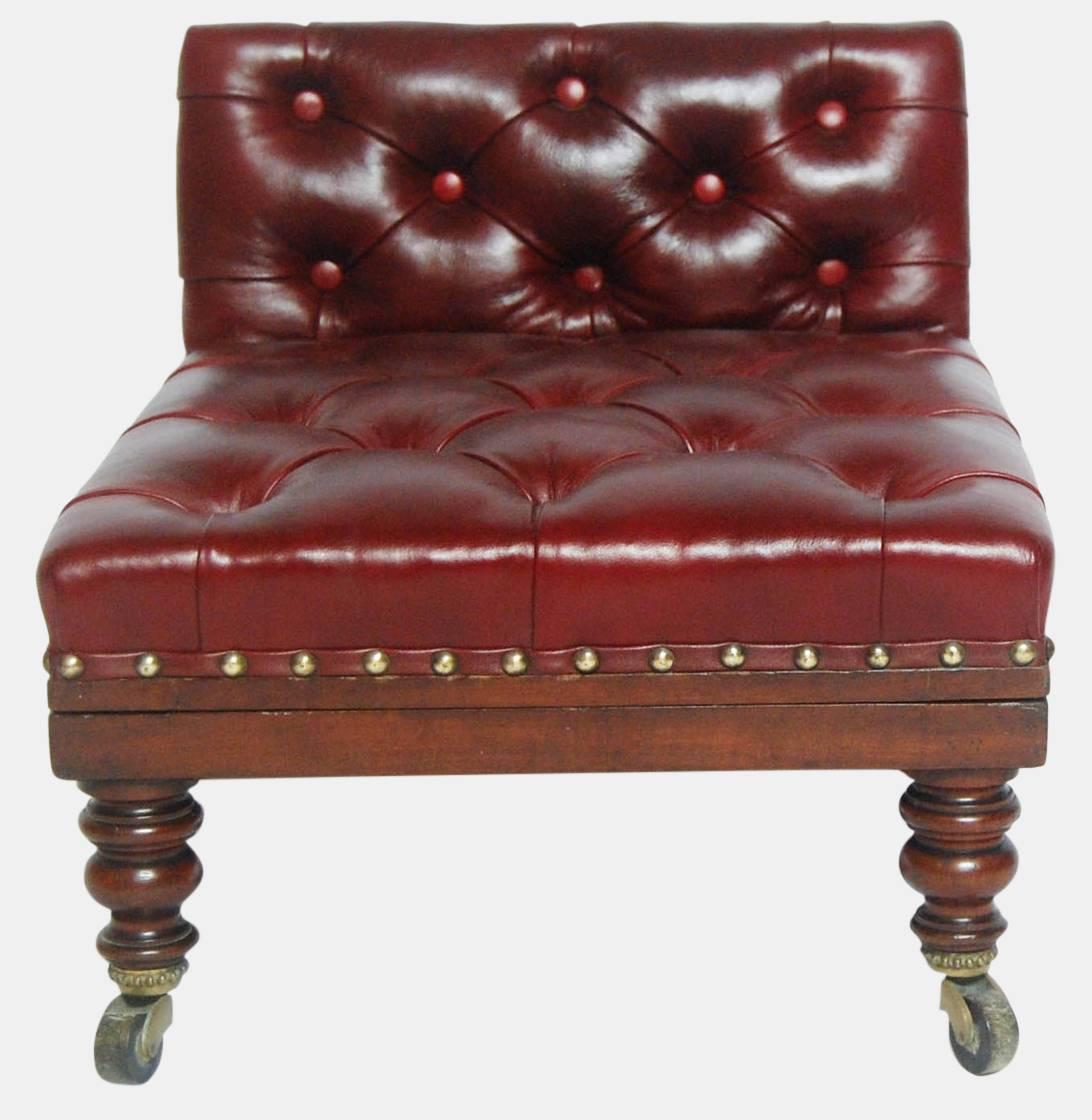 Late Victorian Mahogany Leather Gout Stool In Excellent Condition In Salisbury, GB