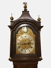 North Country Brass Dial Oak Longcase Clock