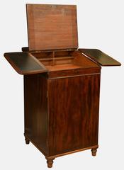 Regency Period Mahogany Sliding Top Davenport