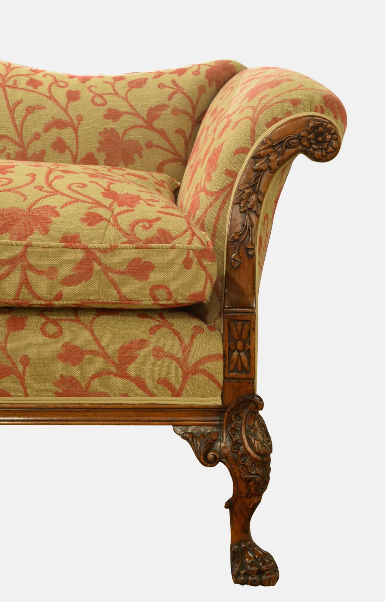 20th Century George III Style Camel Back Sofa