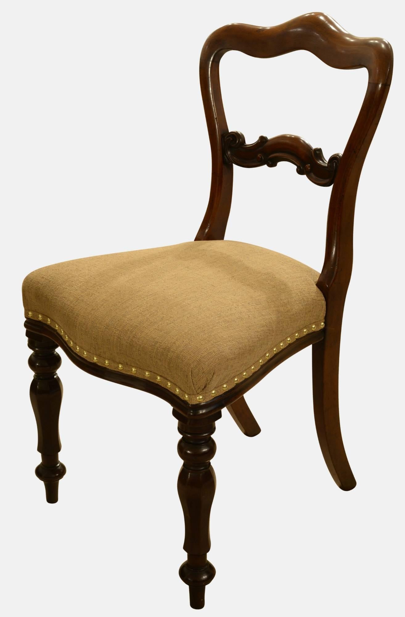 A set of six mahogany Victorian period chairs,

circa 1870.