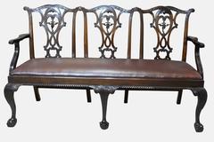 Chippendale Revival Chair Back Sofa