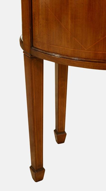 Pair of Mahogany Bedside Chests with Marble Tops at 1stdibs