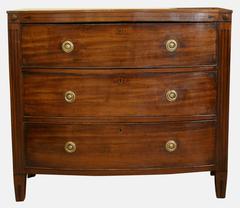 Regency Mahogany Bow Fronted Chest of Drawers