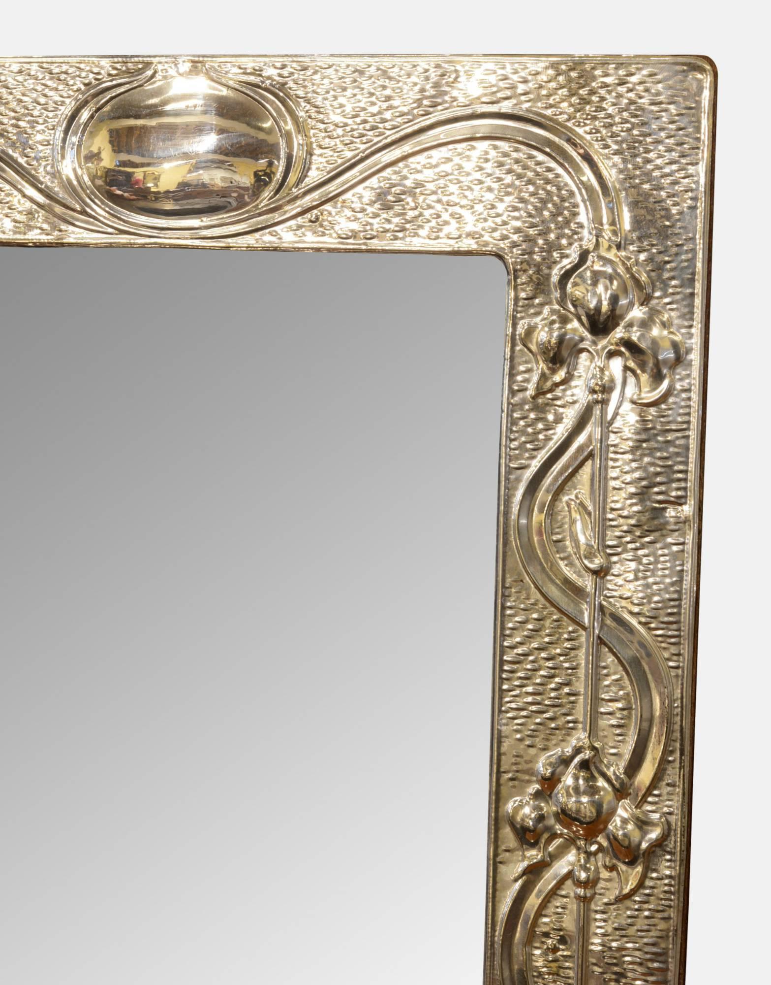 Art Nouveau Art-Nouveau Style Sterling Silver Picture Frame