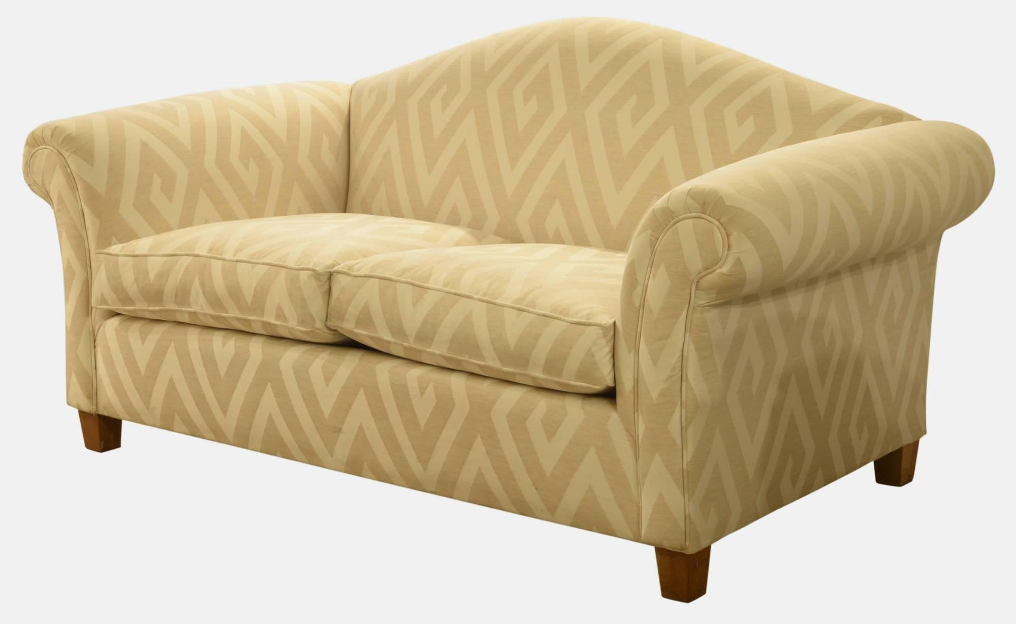 A mid-20th century sofa upholstered in Swedish designer fabric.
