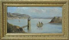 Oil on Board of Water Tower on the Rance