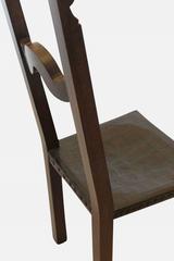 Spanish Side Chairs with Embossed Leather Seats