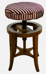 Regency Mahogany Revolving Music Stool