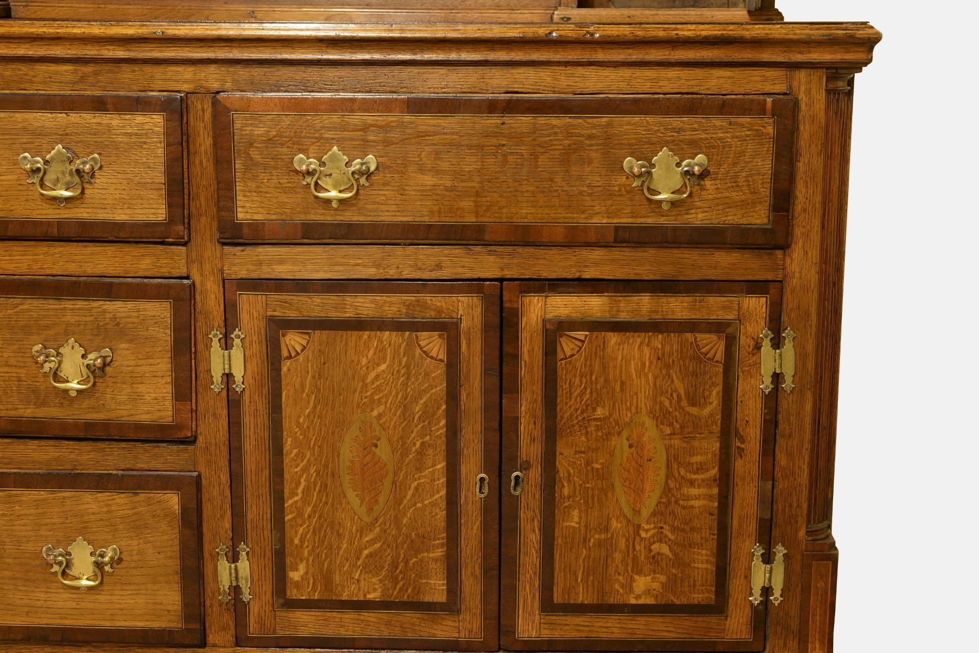 19th Century Oak High Dresser 2
