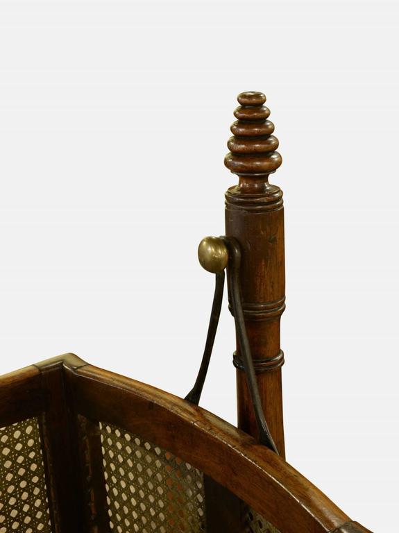 Victorian Mahogany and Cane Rocking Cradle at 1stDibs