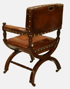 Pair of 19th Century Mahogany Library Chairs