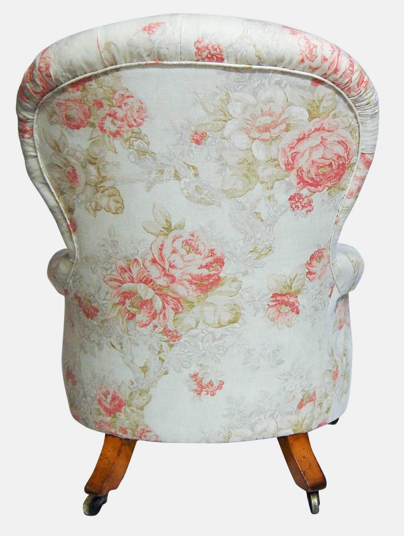 William IV Upholstered Spoon Back Armchair 1