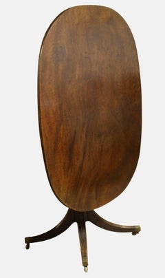 Regency Mahogany Small Oval Breakfast Table