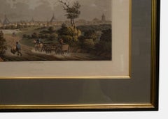 Set of Four Colored Lithographs of German Cities
