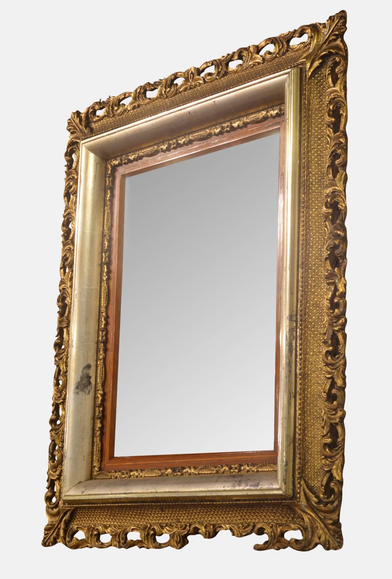19th Century Ornate Victorian Gilt Framed Mirror