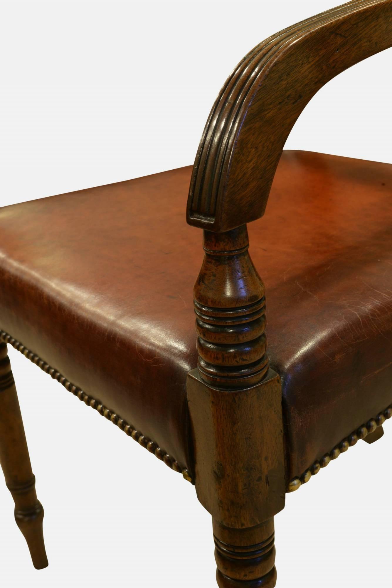 Regency Mahogany Desk Chair 1