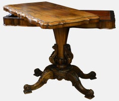 19th Century Rosewood Card Table