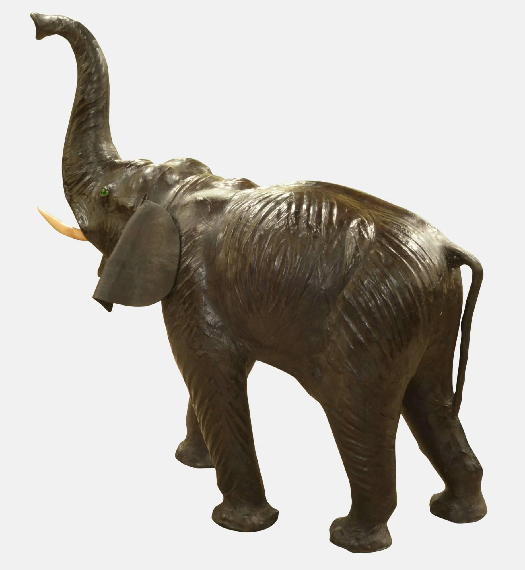 Large Leather Elephant 1