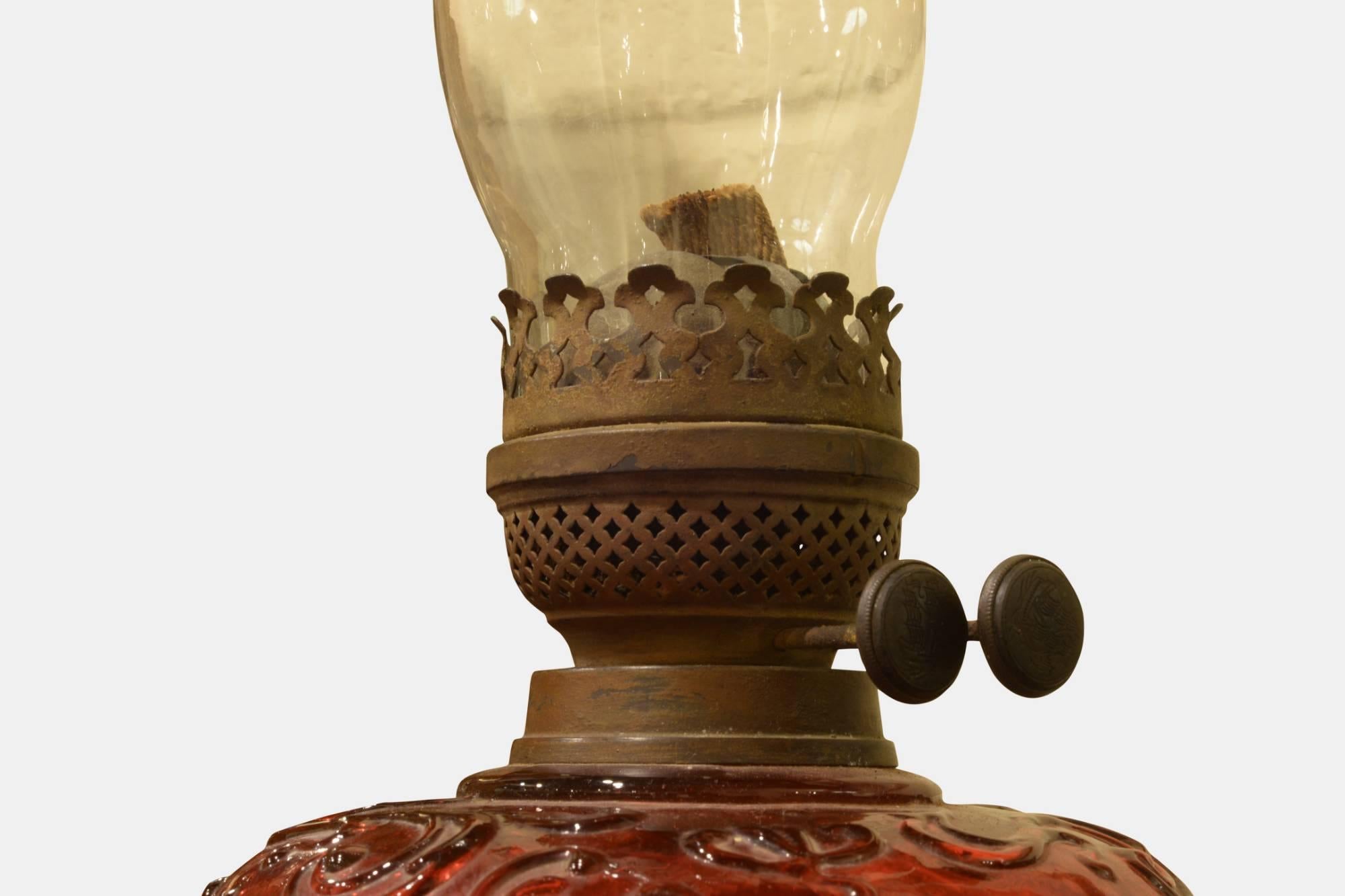 cranberry oil lamp