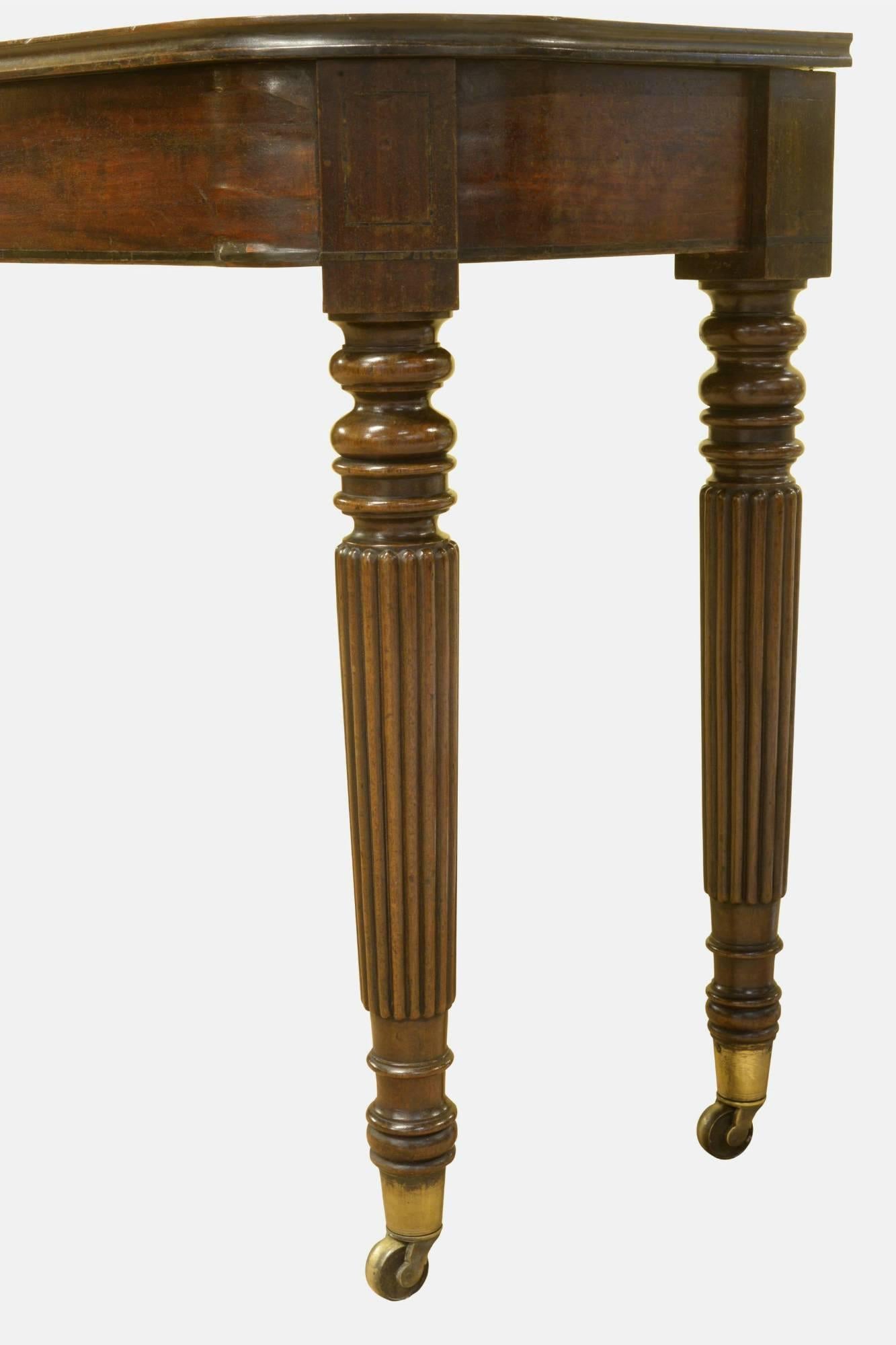 Pair of Regency Mahogany Gillows Style Console Tables 1