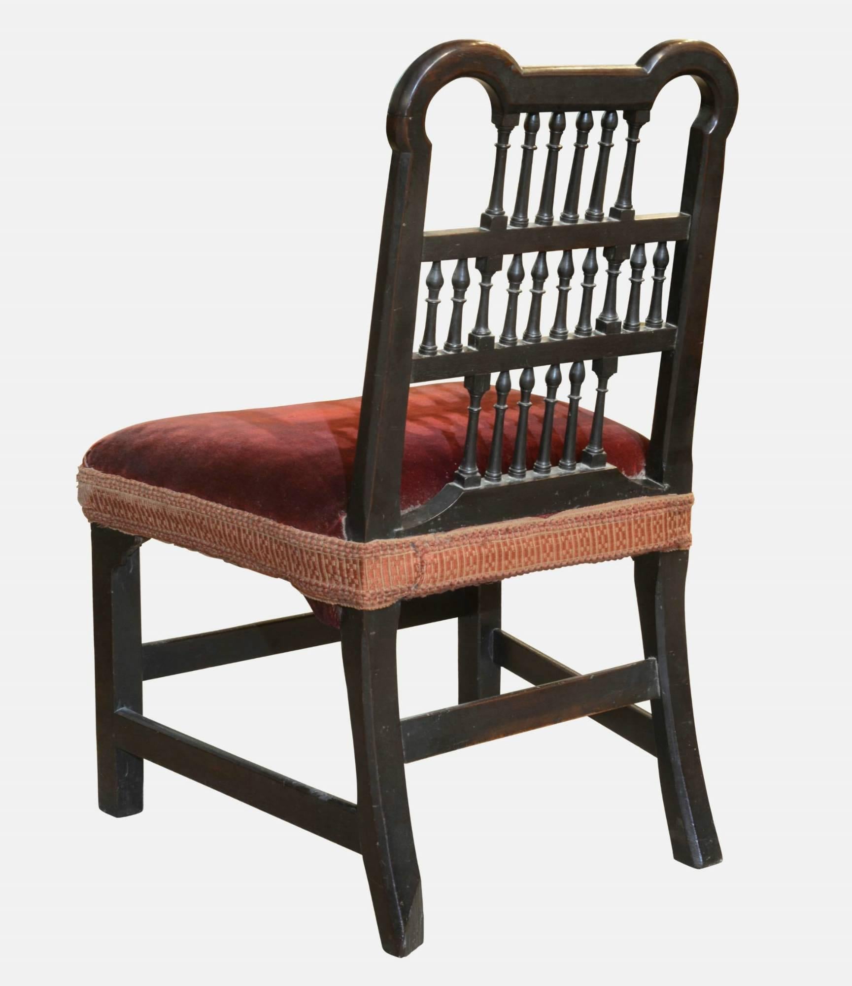 Chippendale Period Spindle Back Chair In Excellent Condition In Salisbury, GB
