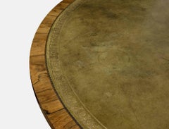 Circular Tilt-Top Rosewood Library Table