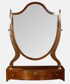 George III Mahogany Dressing Table Mirror